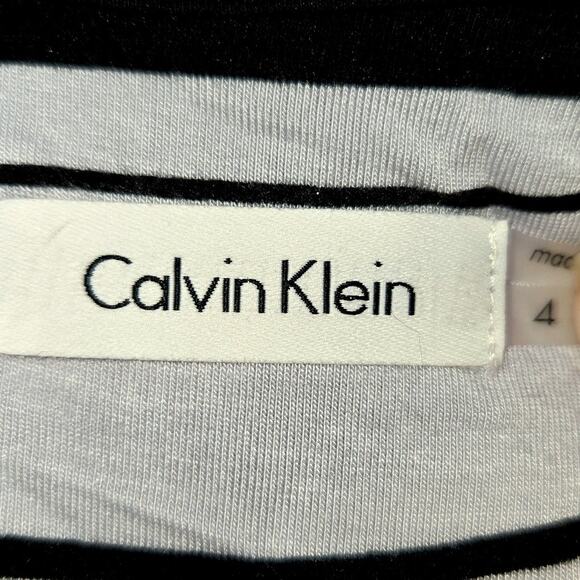 Calvin Klein 4 Black White Long Women's Sleeveless Sun Dress Miss Size Small S - Picture 4 of 7